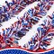 50FT 4th of July Garland Red White and Blue Patriotic Tinsel Garland for Indoor Outdoor Party Celebration Holiday Red White and Blue Memorial Day Independence Day 4th of July Decorations